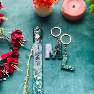 Customised Resin BookMark with Keychain